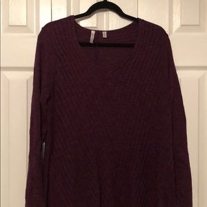 Vneck long sleeve sweater